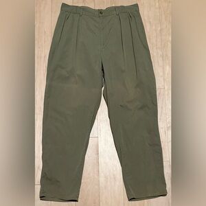 VTG Polo Ralph Lauren Pleated Chino Pants Military Green USA Rare Men’s 38x32*
